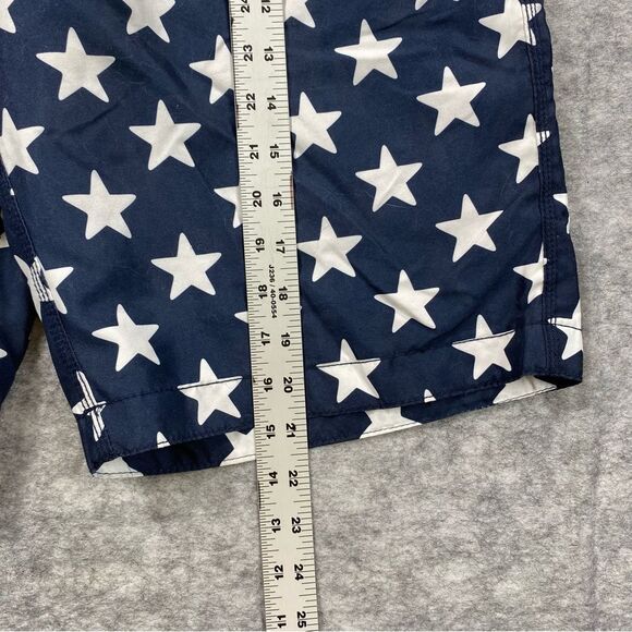 Old Navy Mens Red/Blue/White Star Designed‎ Swim Board Shorts Size M - Picture 6 of 9